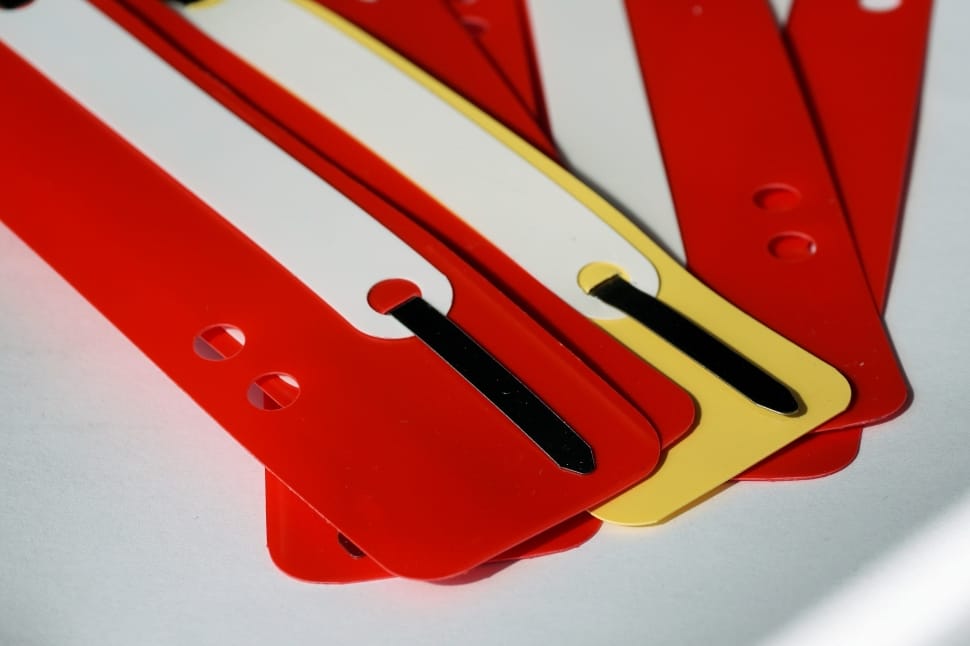 red white and yellow plastic frame preview