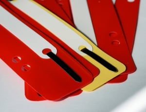 red white and yellow plastic frame thumbnail