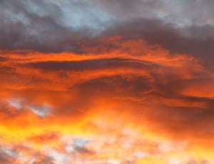 orange and gray clouds during twilight photo thumbnail