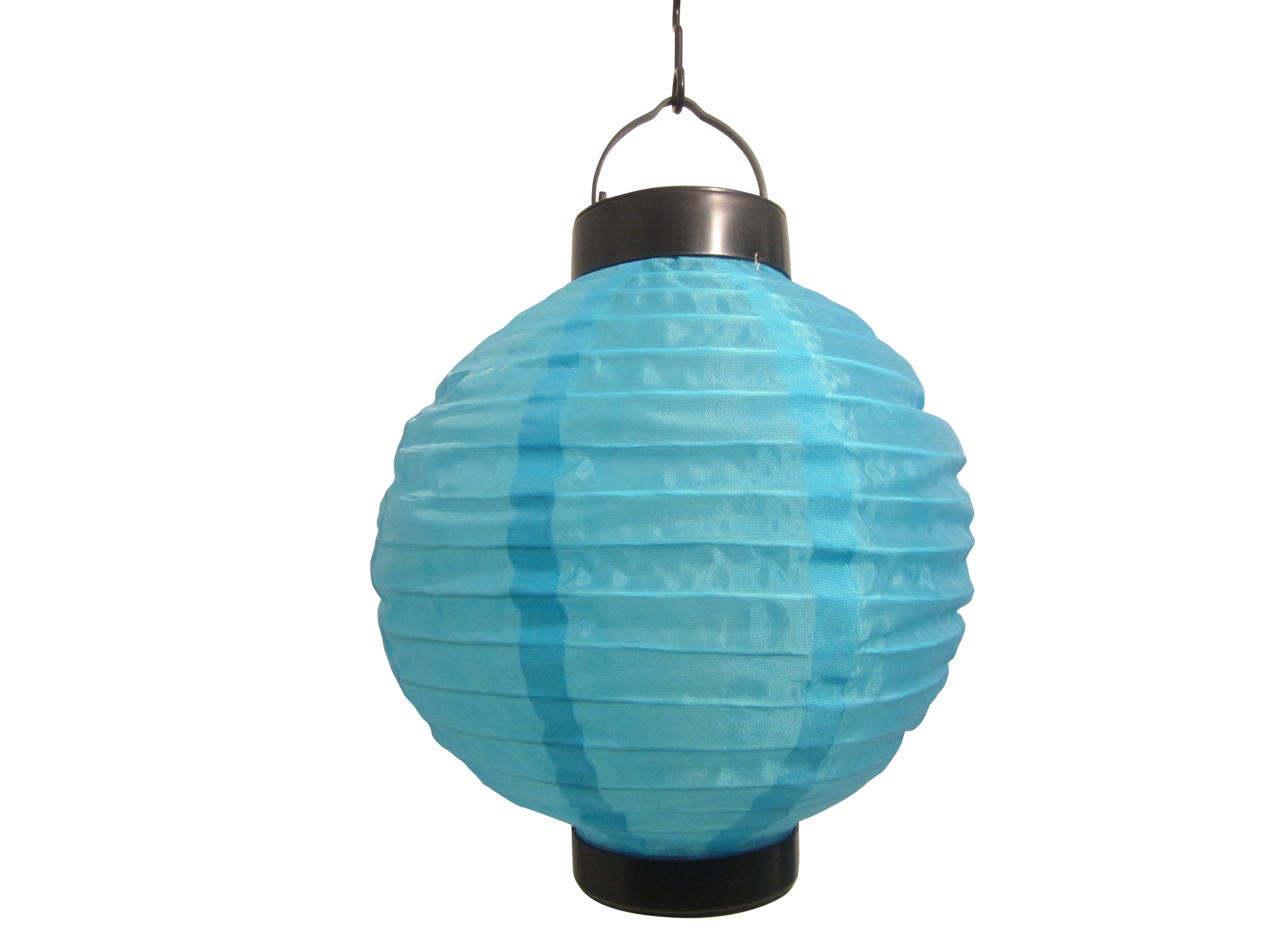 round black and blue pendant lamp