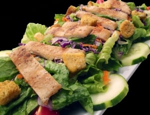 Caesar, Chicken, Salad, Black, food and drink, food thumbnail