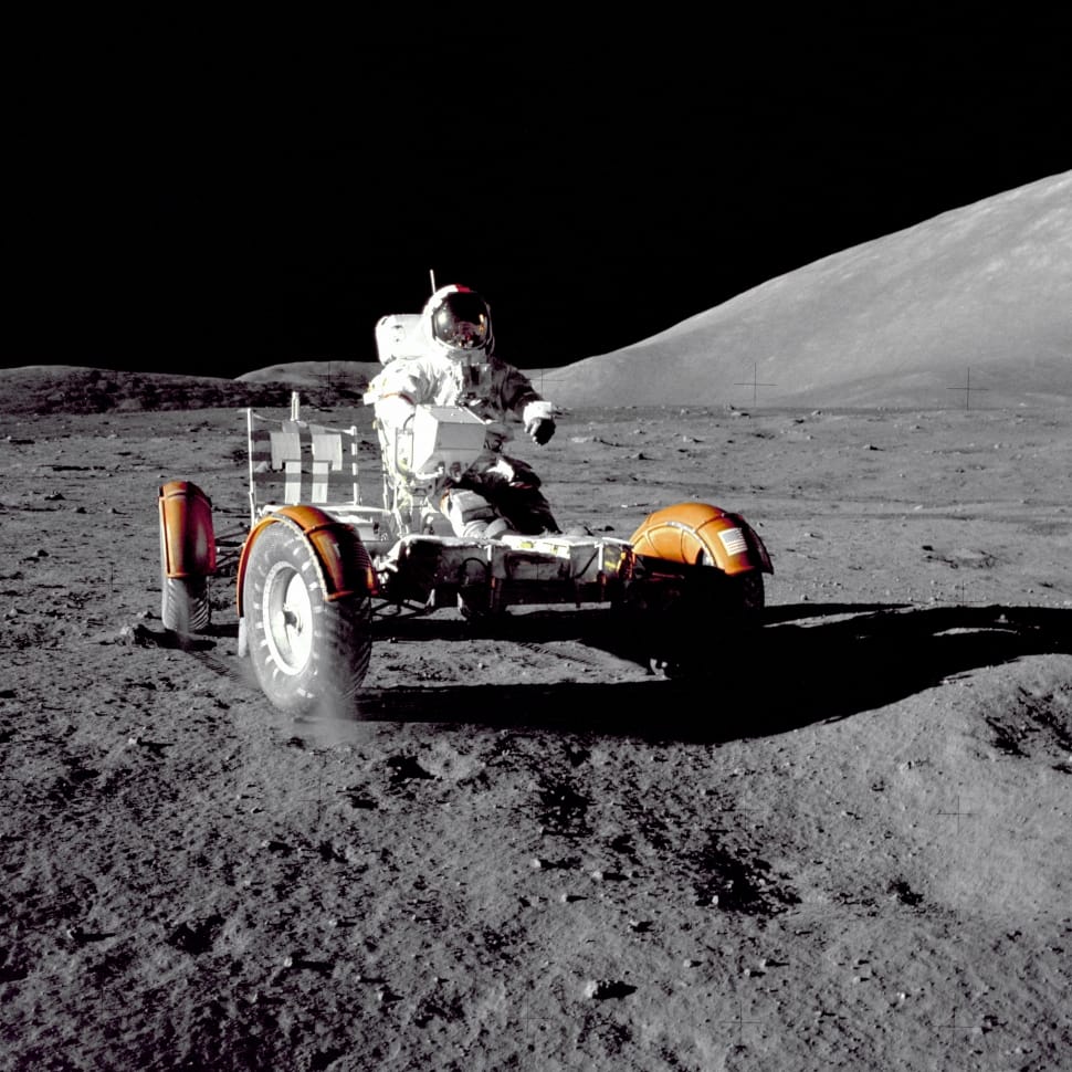 Cernan Driving the Rover preview