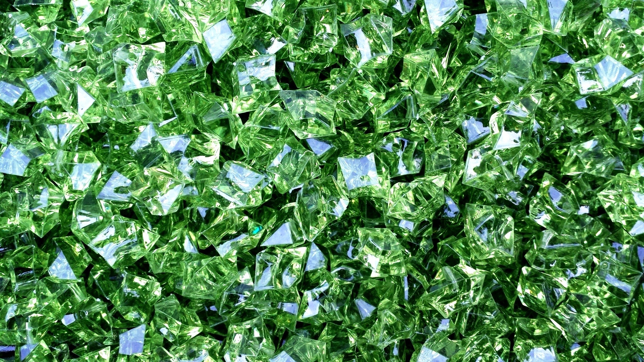 green gemstone lot
