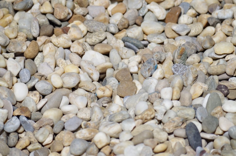 white brown and black pebbles lot preview