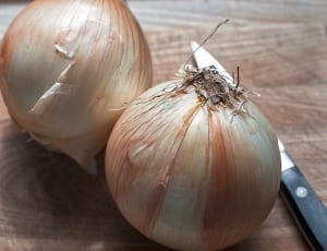 white onions on top of chopping board thumbnail