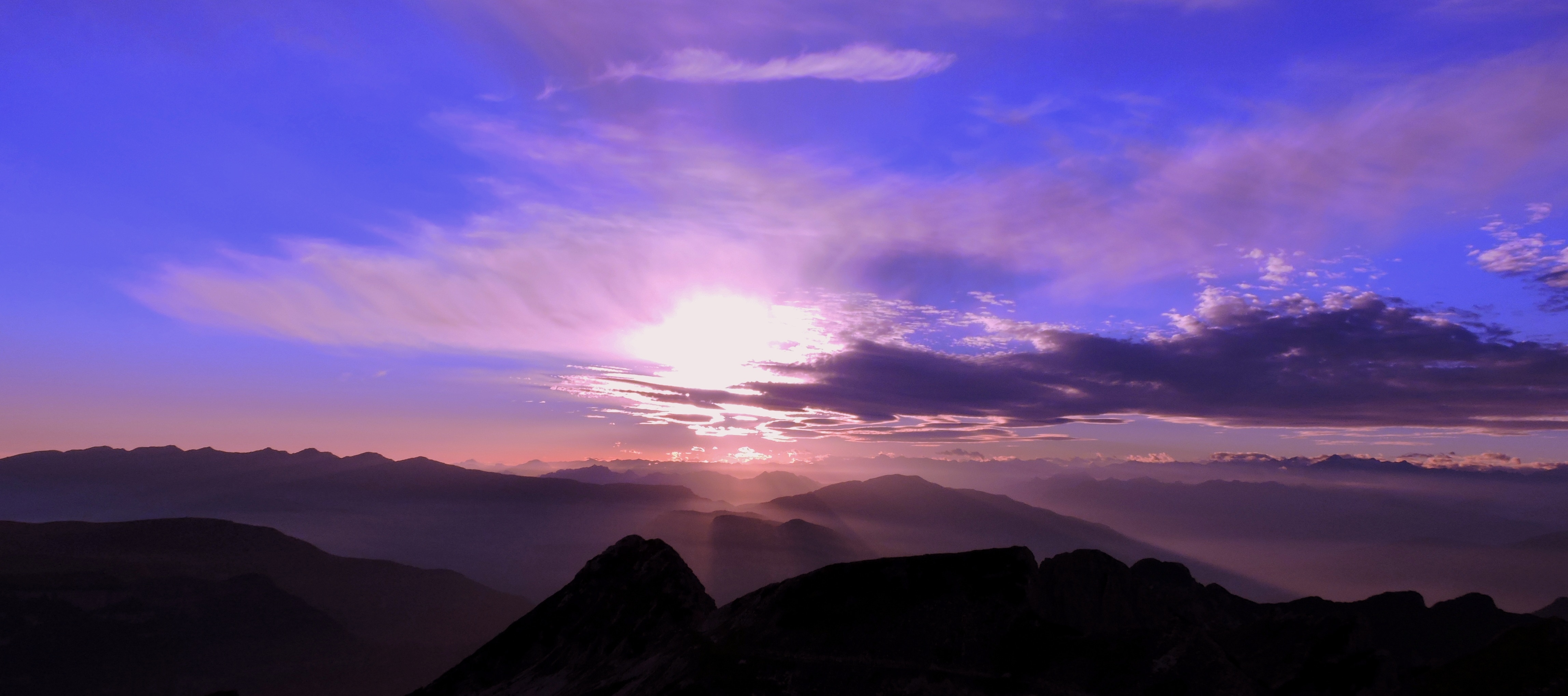 Mountain, Sunset, Sky, Cloud, Carega, cloud - sky, scenics