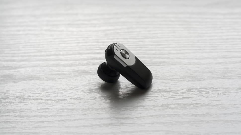 black and grey wireless earset preview