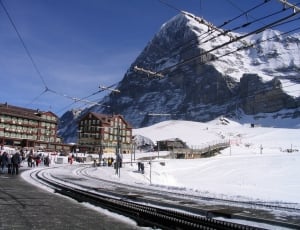 Eiger, Kleine Scheidegg, Northface, snow, mountain thumbnail