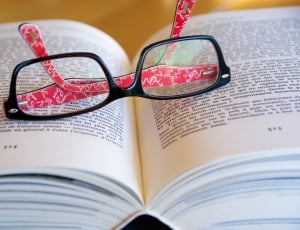 black and red plastic framed reading glasses thumbnail