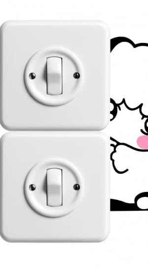 two white switches and white animal illustration thumbnail