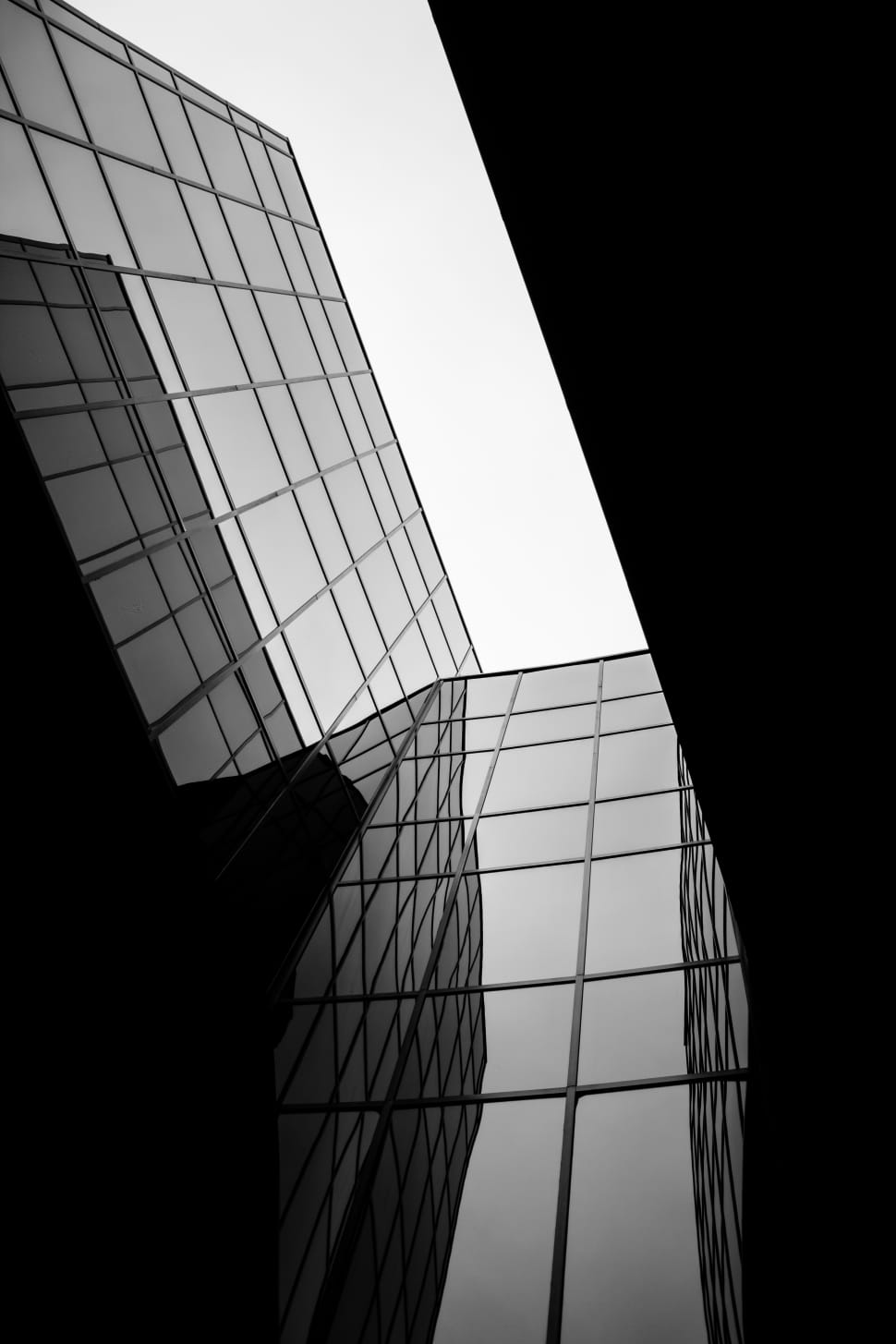 grayscale photography of mid rise building preview