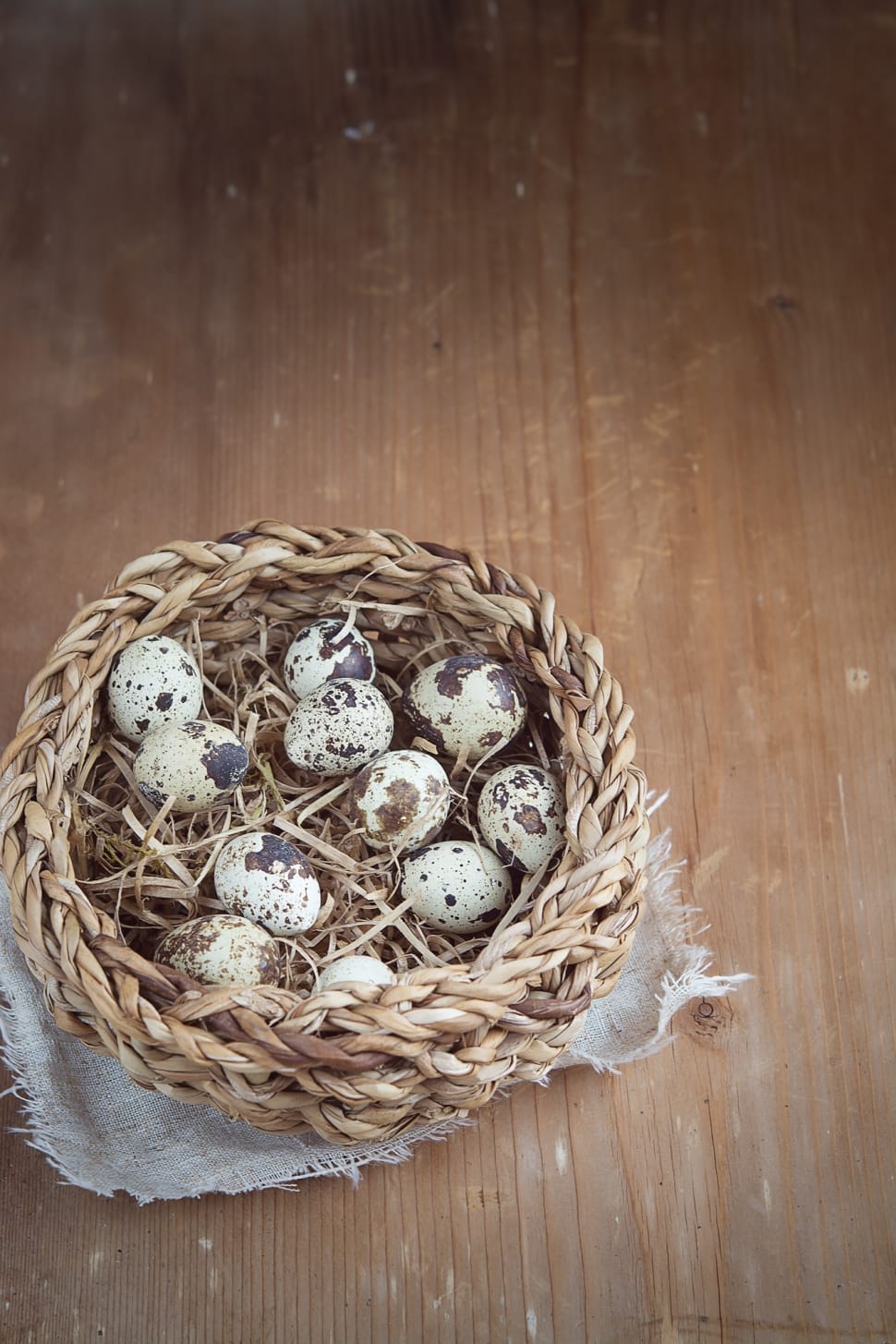 Egg, Basket, Small Eggs, Quail Eggs, wood - material, indoors preview