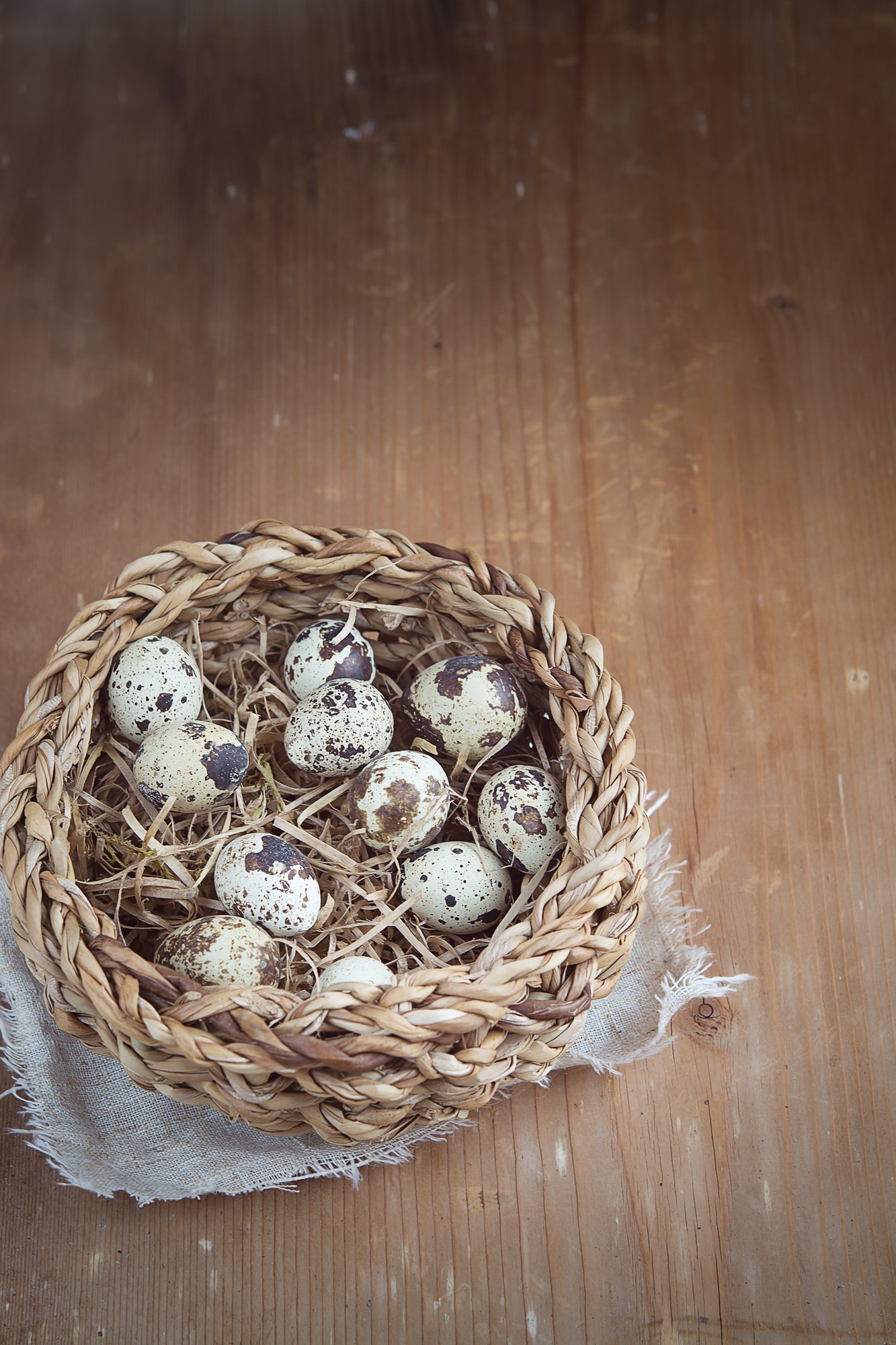 Egg, Basket, Small Eggs, Quail Eggs, wood - material, indoors