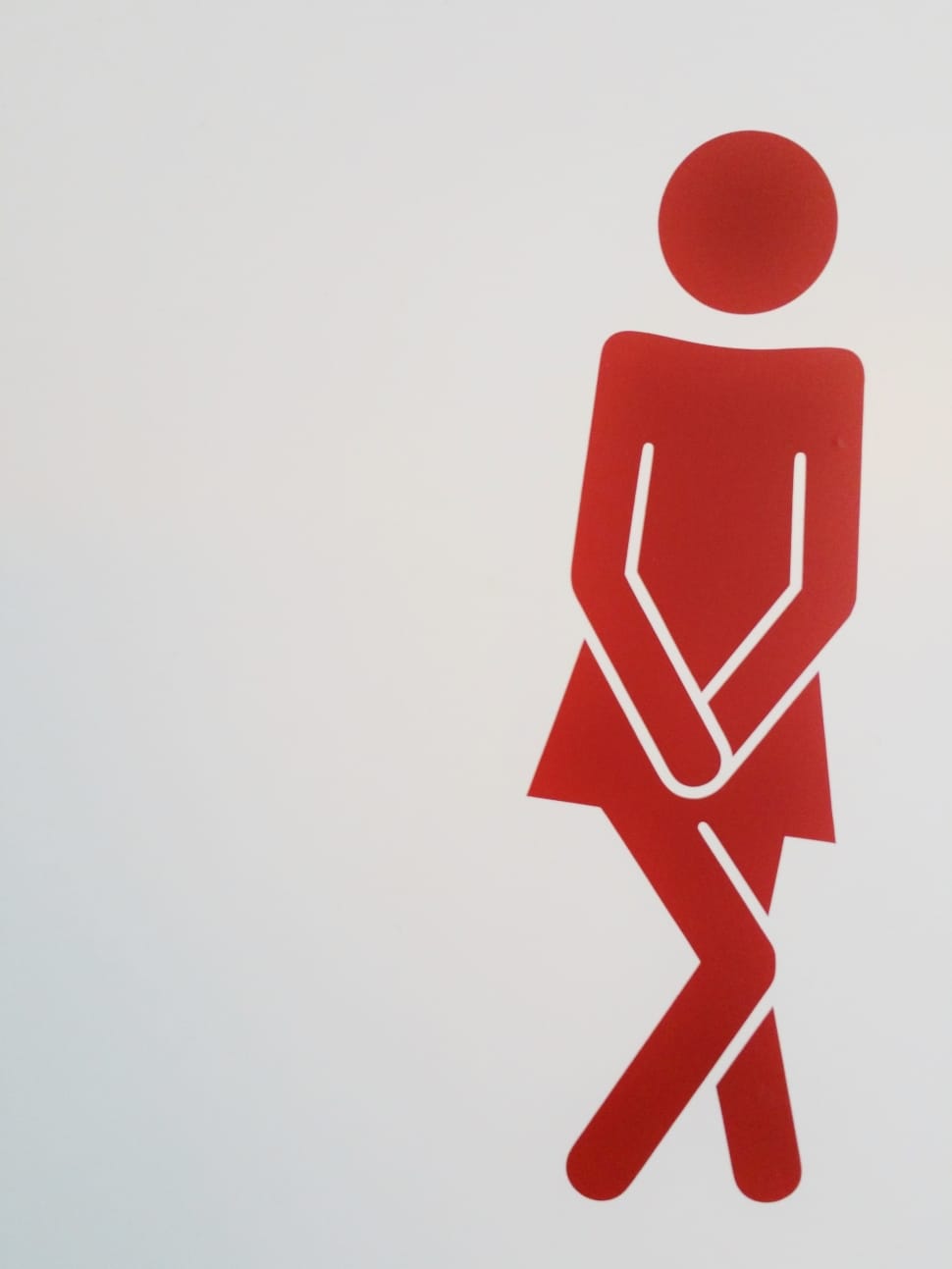 woman bathroom illustration signage preview