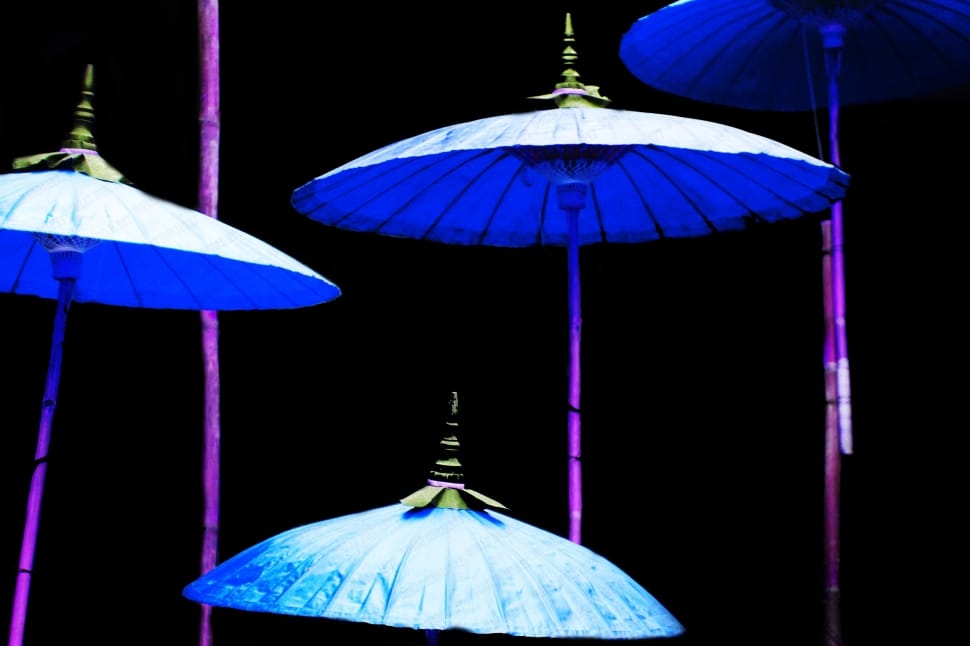 Beach Umbrella, Parasol, Umbrellas, blue, multi colored preview