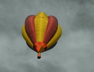 yellow and red hot air balloon thumbnail