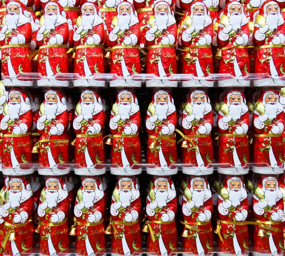 Nicholas, Santa Claus, Christmas, in a row, large group of objects preview