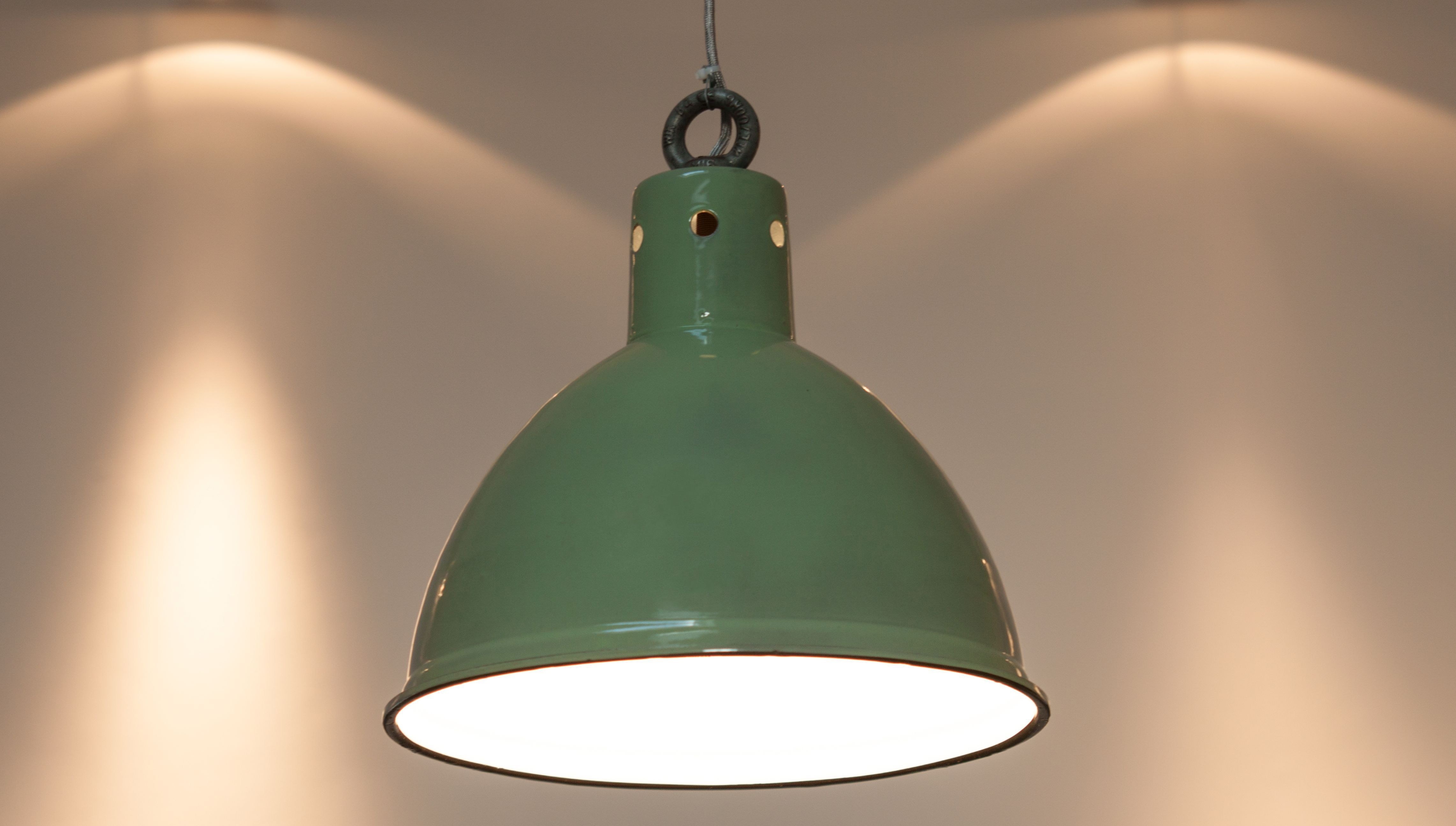 green round ceiling light