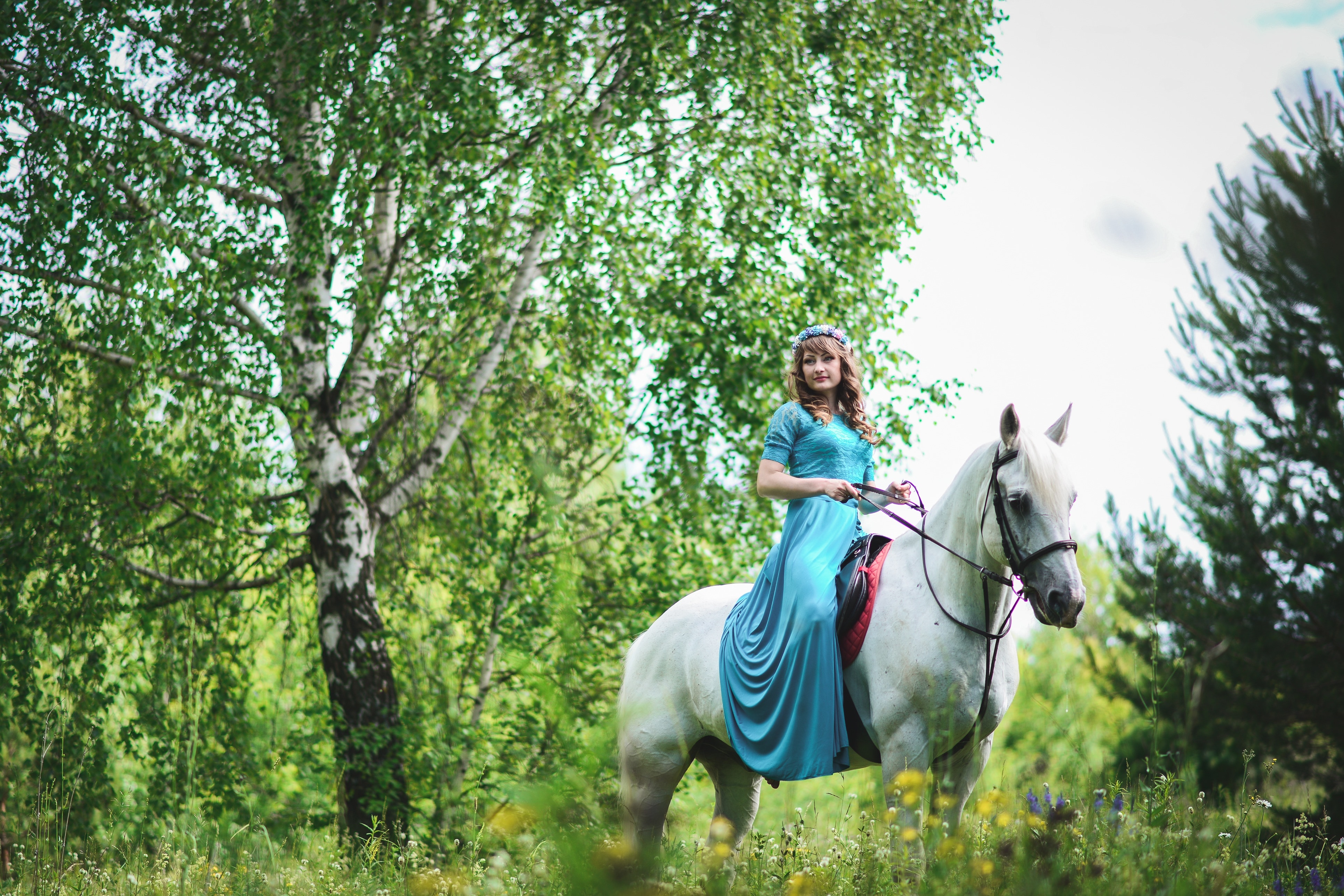 women's blue maxi dress