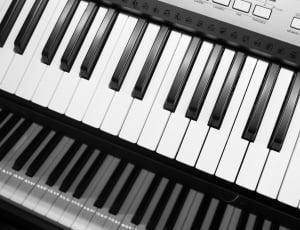grey and black electronic keyboard keys thumbnail