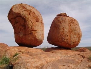 photograph of brown 2 stones during daytime thumbnail
