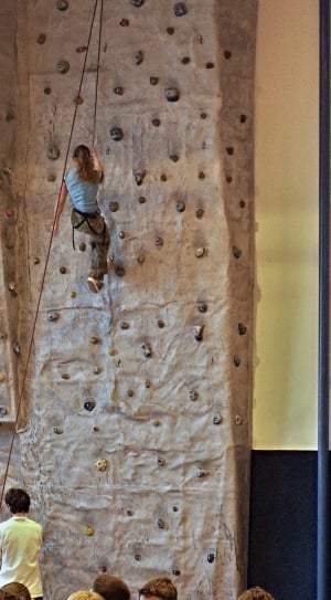 Wall, Protection, Girl, Climbing, climbing, rock climbing thumbnail