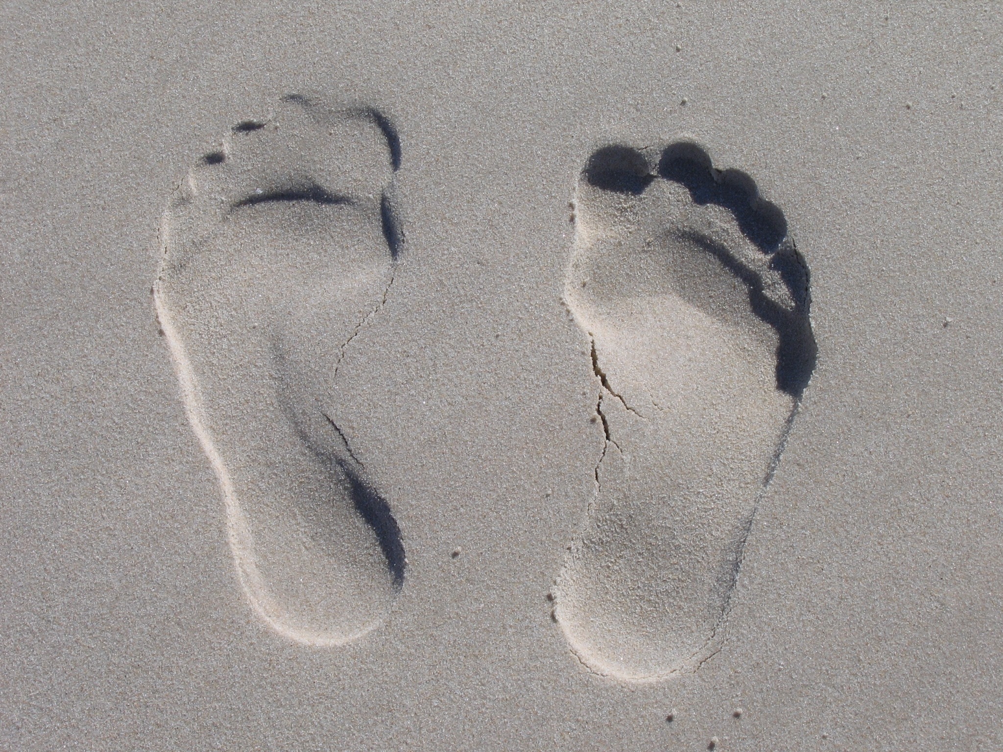 footprint on sand