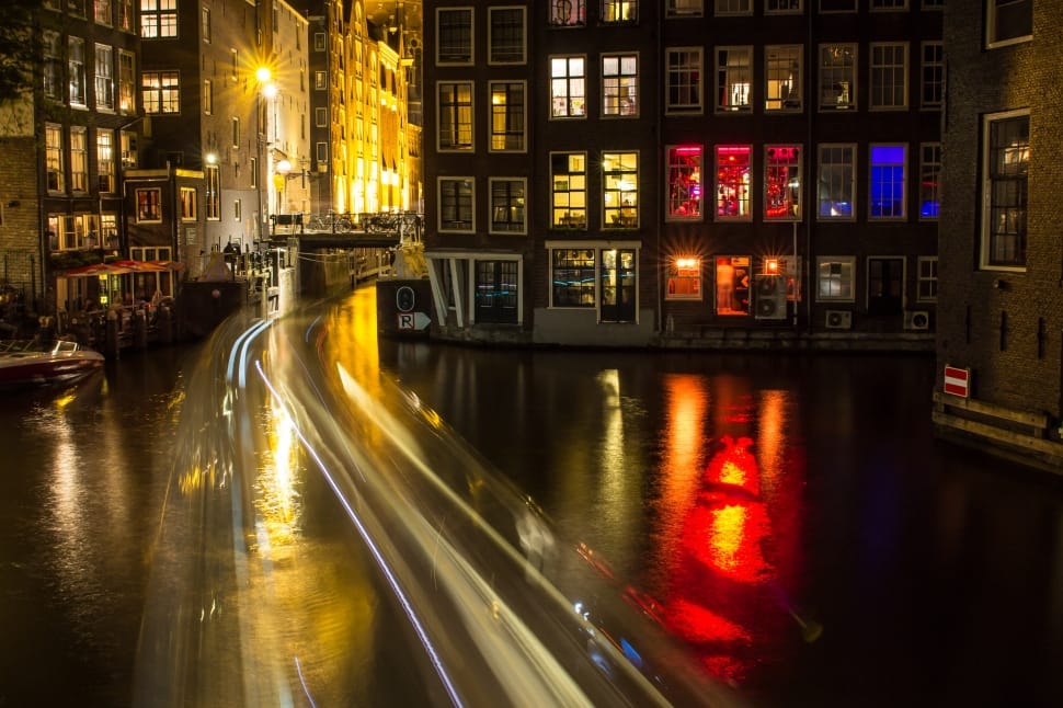 Amsterdam, Canal, Night, Light, night, illuminated preview