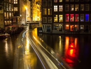 Amsterdam, Canal, Night, Light, night, illuminated thumbnail
