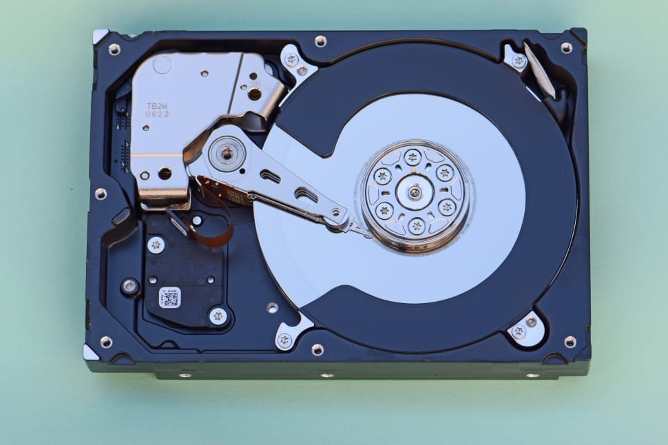 black and silver hard disk drive preview