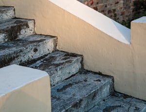 white and black concrete stairway thumbnail