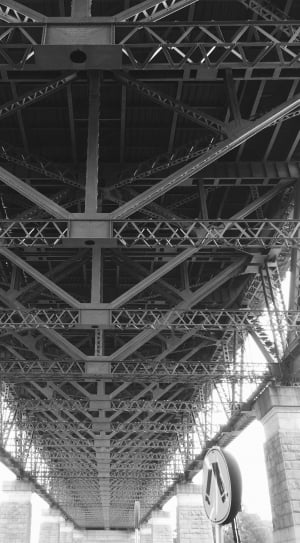 steel truss bridge at daytime thumbnail