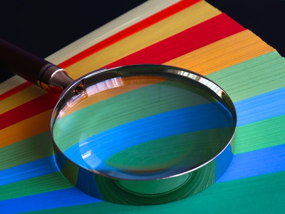silver frame magnifying glass preview