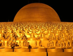 Dhammakaya Pagoda, More Than, Million, night, illuminated thumbnail