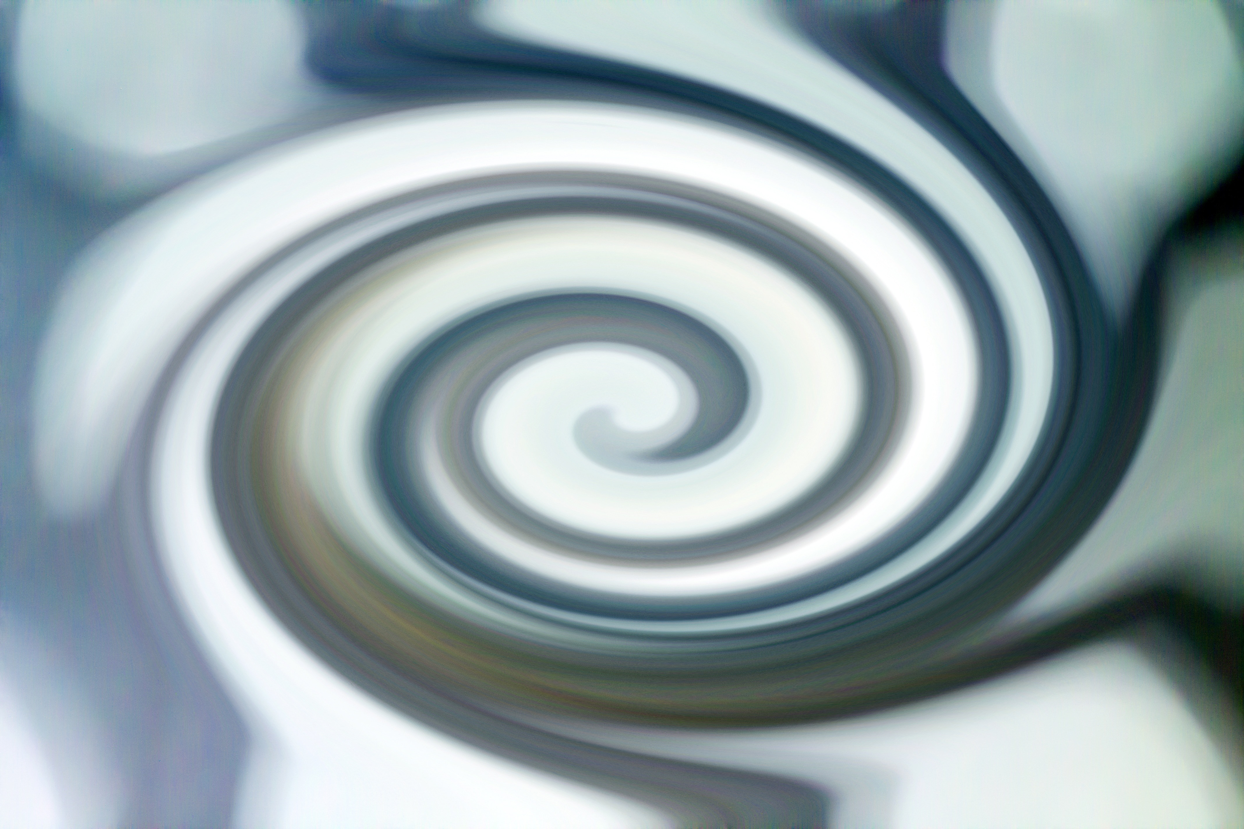 white brown and black spiral painting