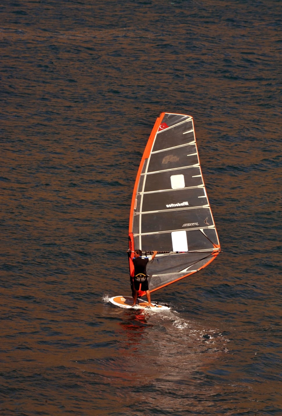clear and orange sailboat preview