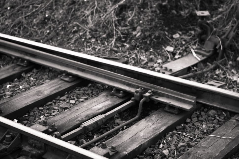 gray train tracks preview