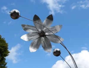 Bloom, Flower, Deco, Blossom, Art, Metal, sky, cloud - sky thumbnail