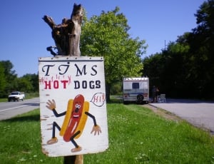 hot dogs wood poster thumbnail