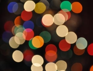 Christmas Lights, Bokeh, defocused, illuminated thumbnail