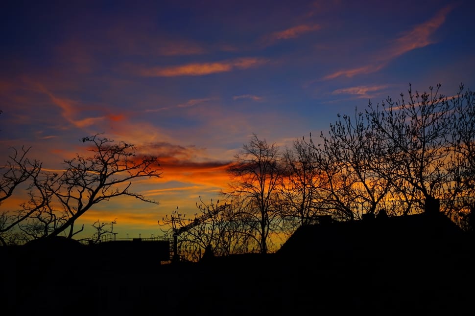 Sky, Sunset, Pastellfarben, Evening Hour, silhouette, sunset preview