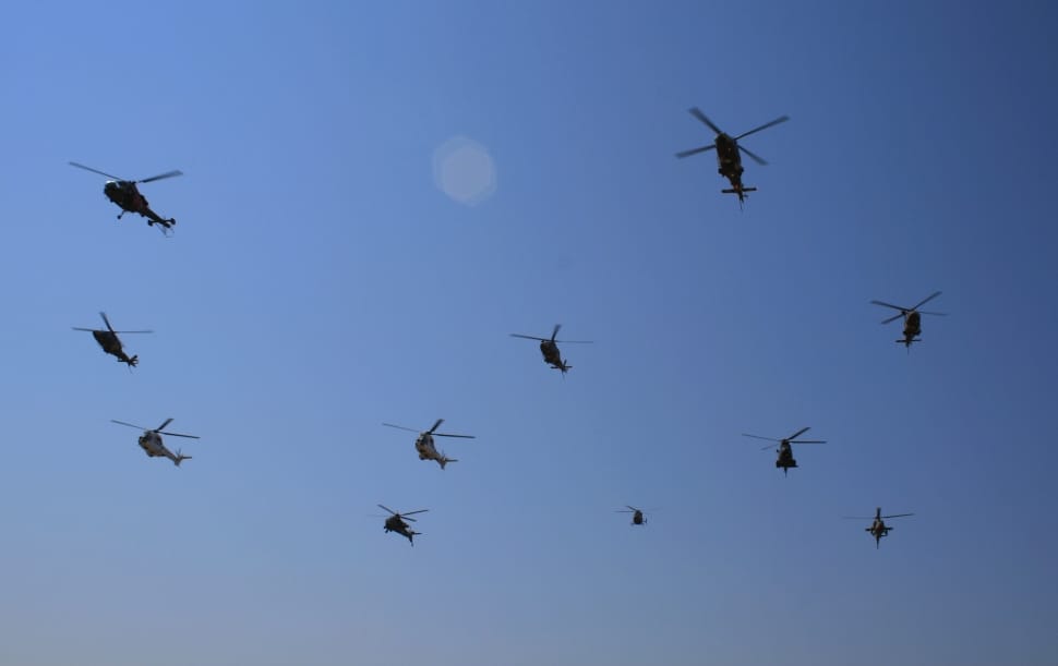 group of helicopters preview