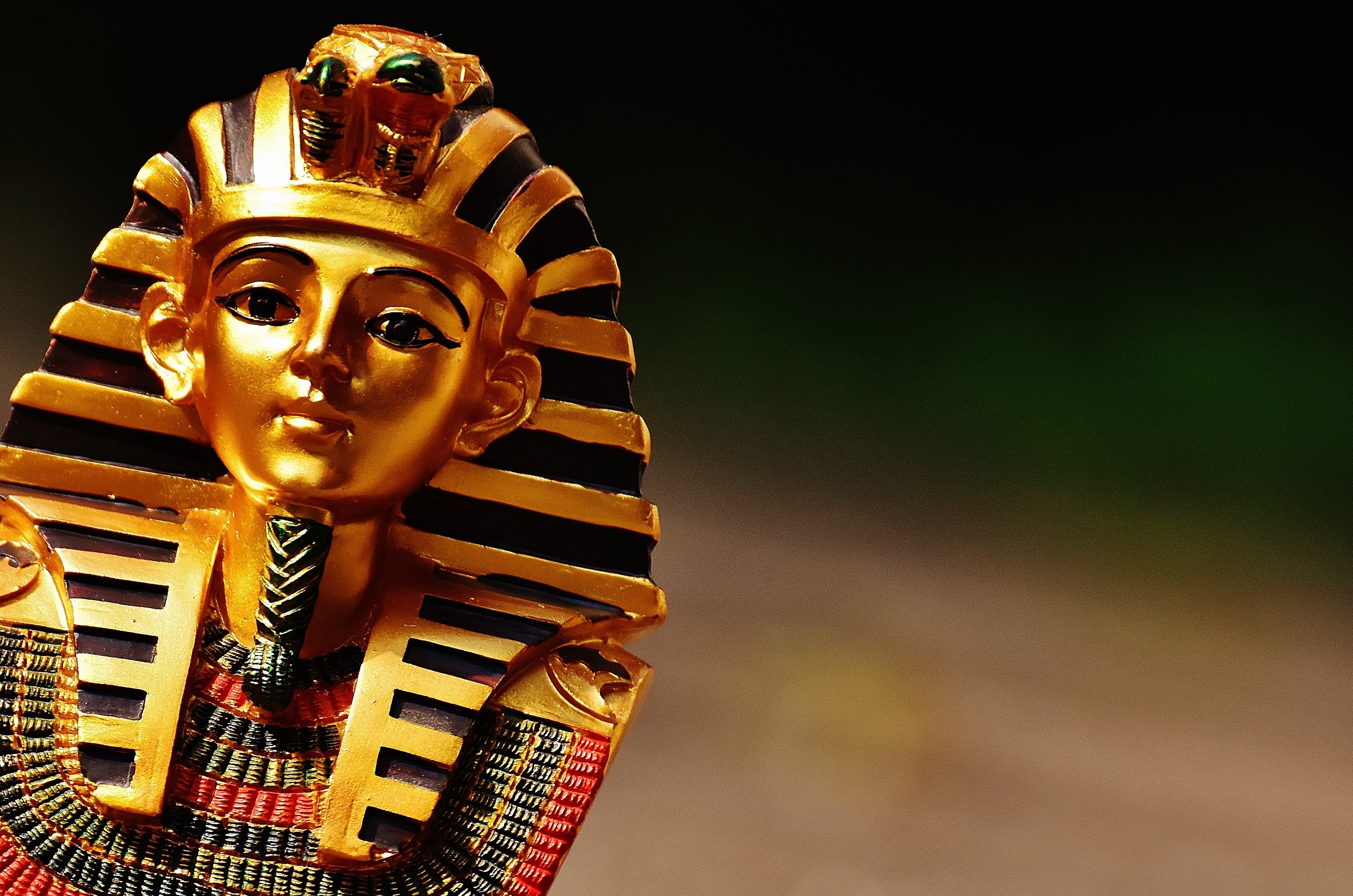 brass pharaoh mask