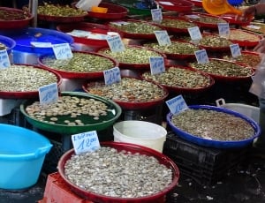 Vongole, Mussels, Market, Italy, Naples, variation, choice thumbnail
