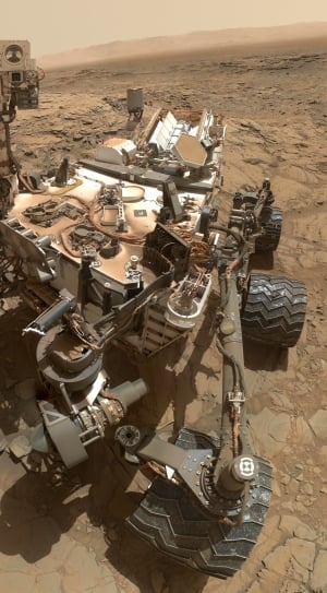 Curiosity, Cosmos, Vehicle, Mars Rover, high angle view, sea thumbnail