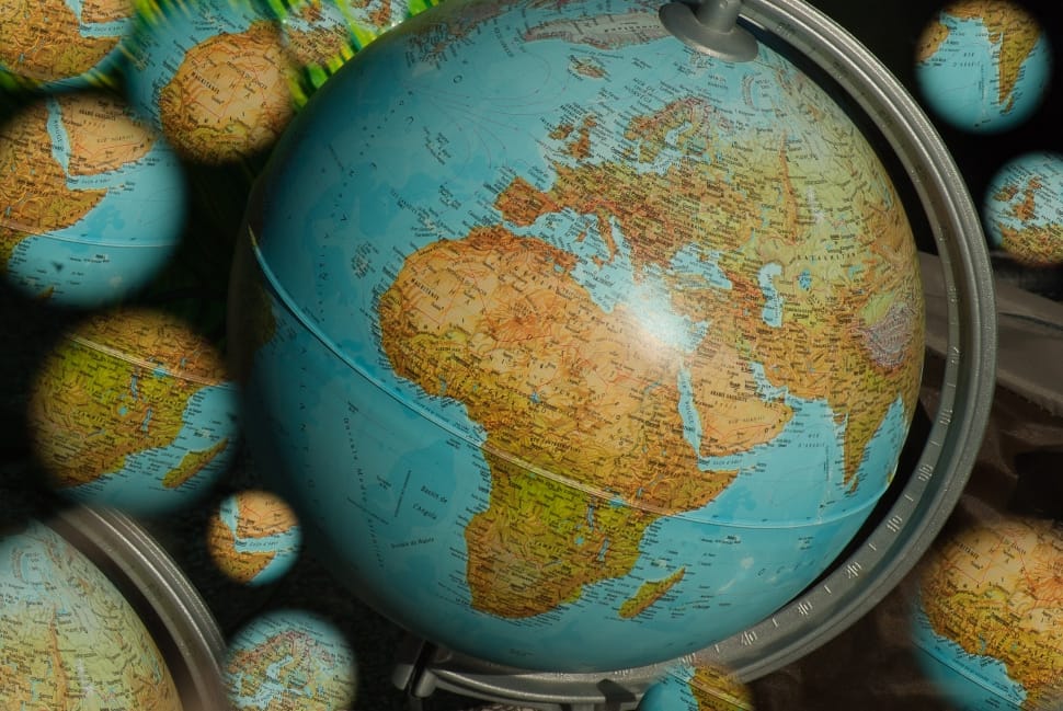 Terrestrial Globe, World Map, close-up, no people preview