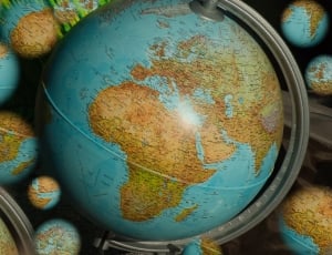 Terrestrial Globe, World Map, close-up, no people thumbnail