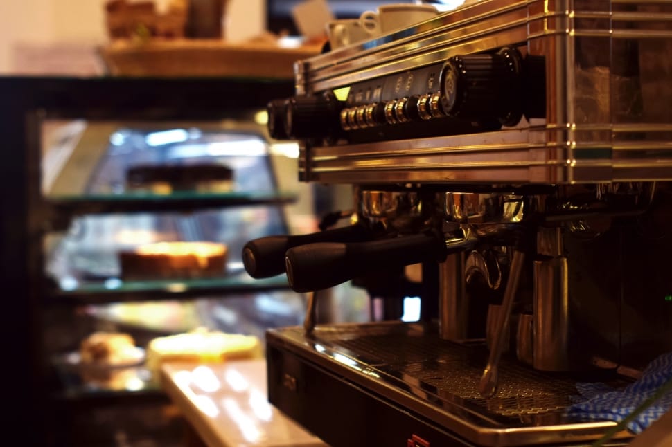 gray and black espresso maker inside cafe free image | Peakpx