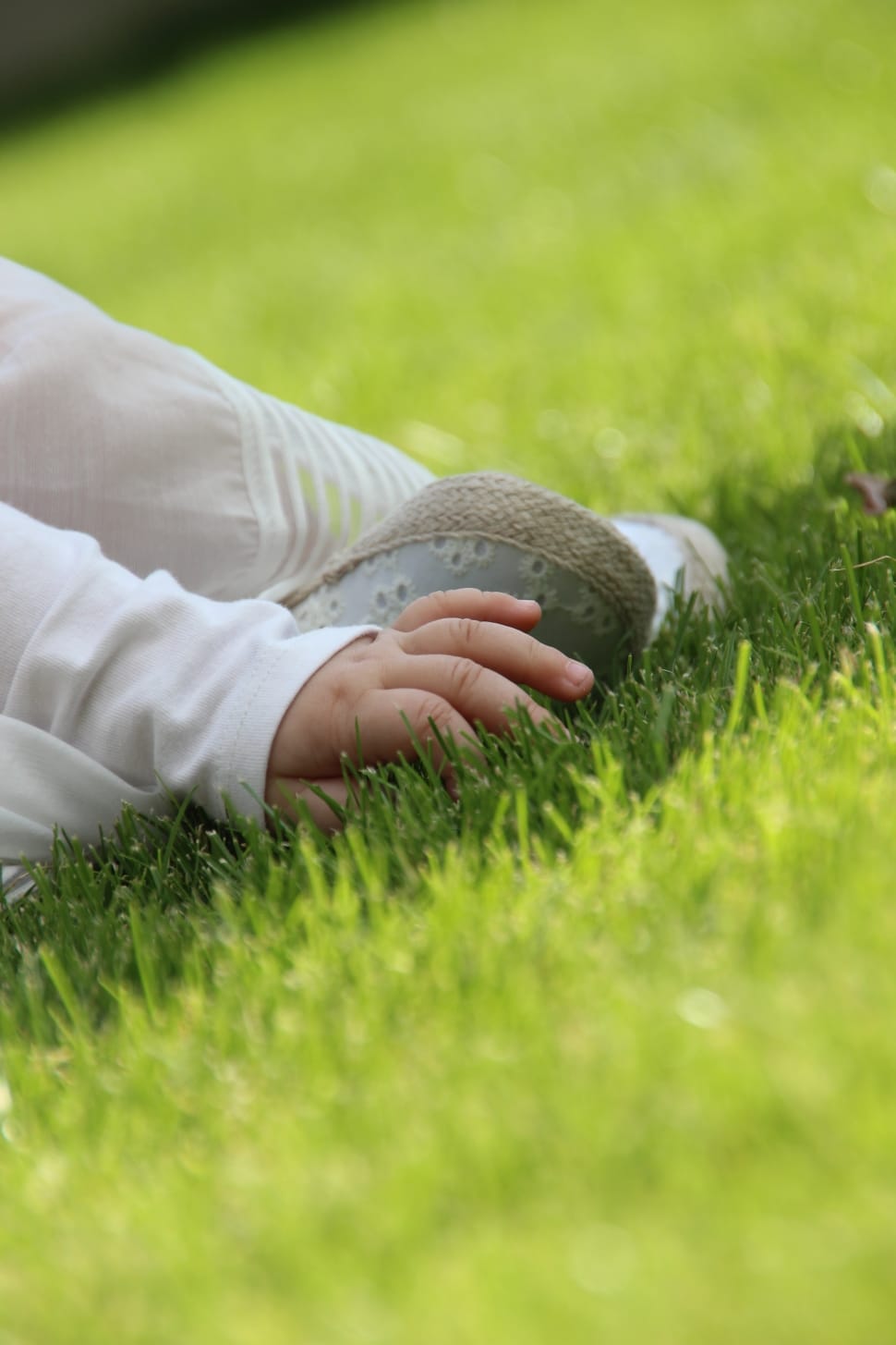 toddler on green grass field during daytime preview