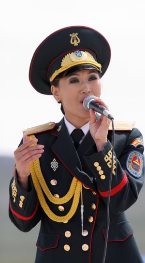 Military, Singer, Female, Artist, uniform, hat thumbnail